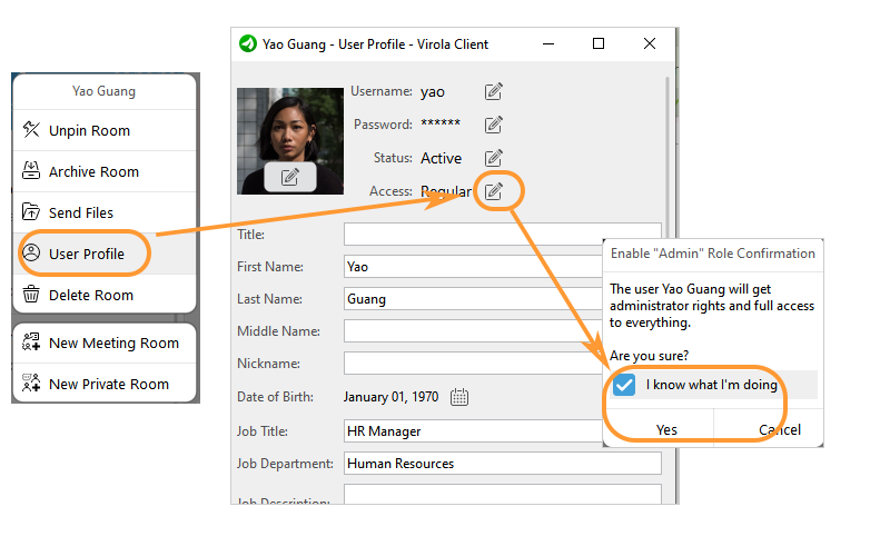 Assigning admin role to a user Assigning admin role to a user