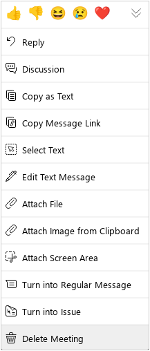 Delete a meeting Delete a meeting