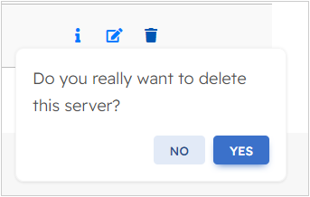 Deleting cloud server confirmation Deleting cloud server confirmation