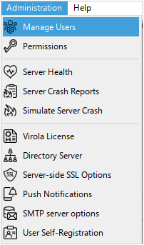 Manage users Manage users