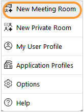 Creating a meeting room by a regular user Creating a meeting room by a regular user