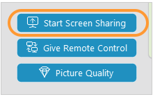 Start screen sharing Start screen sharing