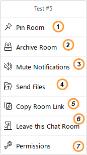 User group room options User group room options